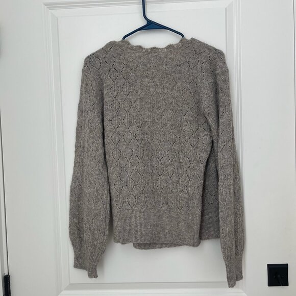 Old Navy Wool-Blend Wrap Front Sweater - Picture 2 of 2